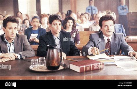 MY COUSIN VINNY, from left: Mitchell Whitfield, Ralph Macchio, Marisa Tomei (rear) Joe Pesci ...