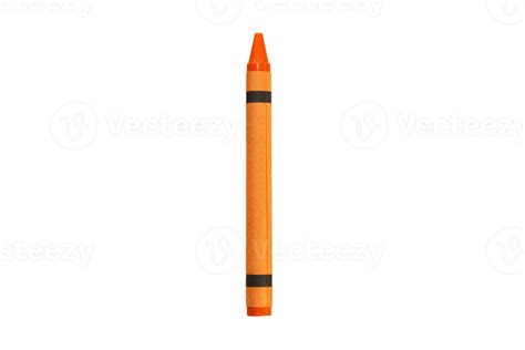 Orange crayon isolated on a transparent background 21916543 PNG