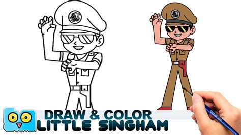 Little Singham Drawing Step By Step : This is a mistake of teaching ...