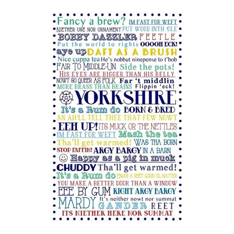 Yorkshire Born & Bred Tea Towel