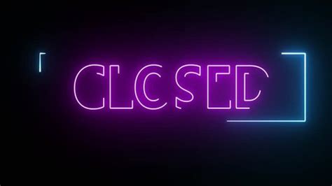 Neon Light Open Closed Sign Stock Footage Video (100% Royalty-free ...