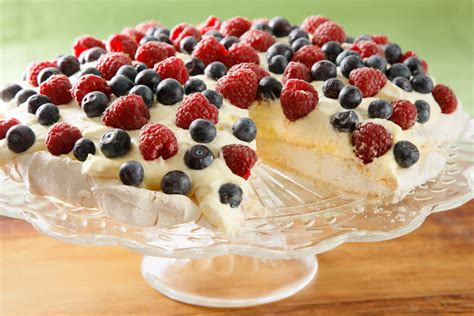 Pavlova with Lemon Curd and Fresh Berries Recipe - Chowhound