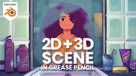 How We Animated a 2D + 3D scene in Blender! | Blender 2.82 | Motion ...