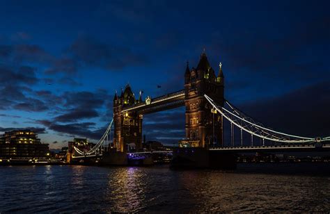 Download London Night Man Made Tower Bridge HD Wallpaper