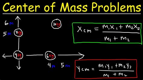 Center of Mass Physics Problems - Basic Introduction - YouTube