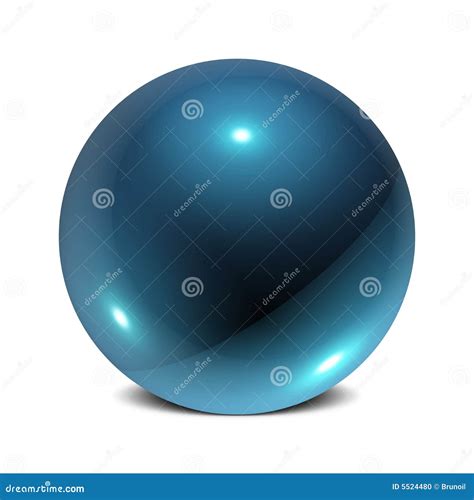 Blue Orb stock illustration. Illustration of shine, shape - 5524480