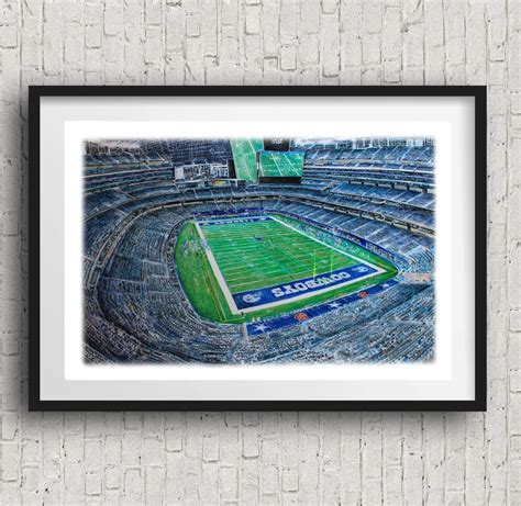 Dallas cowboys stadium art print cowboys football cowboys