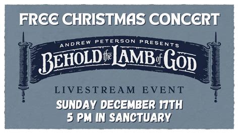 Behold the Lamb of God - Free Livestream Christmas Concert | Huntington ...