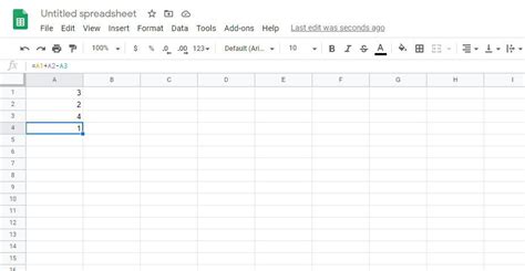 Google Docs Sheets Formula Tutorial