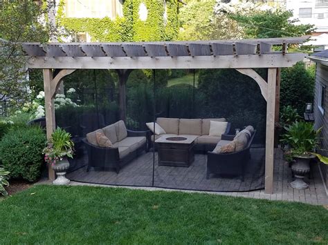 Pergola Screen Curtains in 2020 | Pergola, Patio, Mosquito netting patio