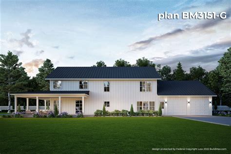 BM3151-G Barndominium - Buildmax House Plans | Barn style house plans ...