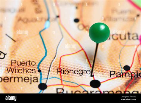 Rionegro pinned on a map of Colombia Stock Photo - Alamy