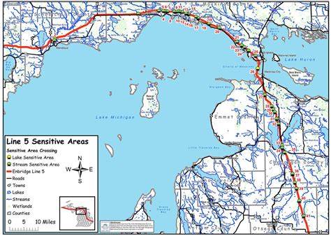 Line 5 Enbridge Map Pipeline