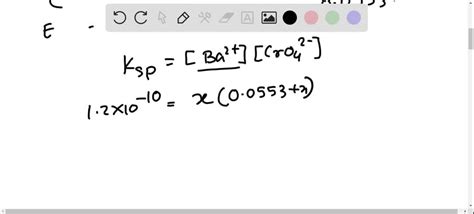 SOLVED:Calculate the solubility in grams per liter of barium chromate, BaCrO4(s), in a 0.0553-M ...