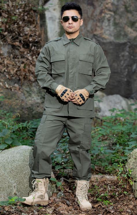 Wholesale Security Guard Uniform Military Combat Olive Green Bdu Camouflage Uniform - Camo Bdu ...