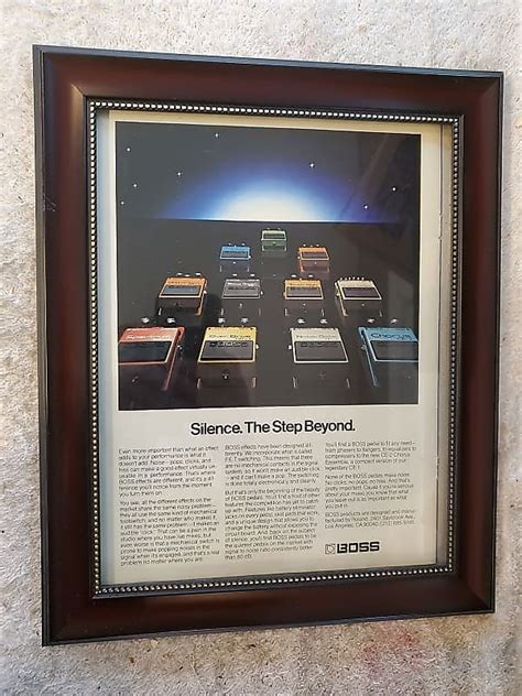 1979 Boss Pedals Color Promotional Ad Framed All Boss Pedals | Reverb