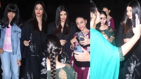 Aishwarya Rai leaves for Cannes with Aaradhya, poses with fans at airport. Watch | Bollywood ...