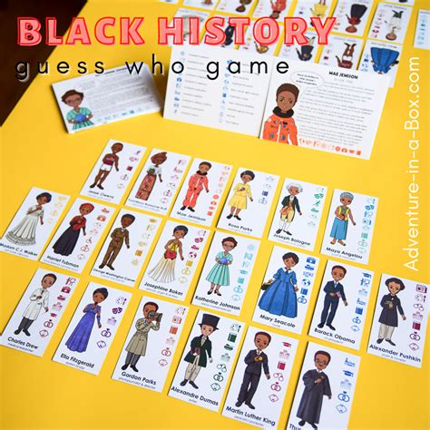 Printable Black History Game for Kids