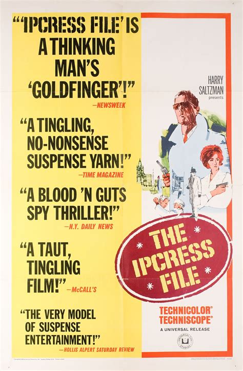 The Ipcress File 1965 U.S. One Sheet Poster - Posteritati Movie Poster ...