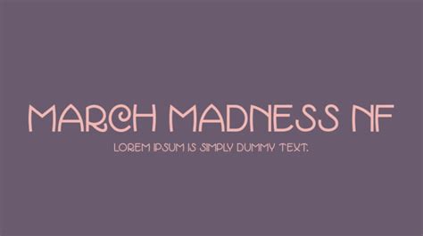 March Madness NF Font : Download Free for Desktop & Webfont