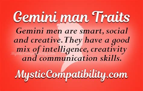 Gemini Man Personality Traits - Mystic Compatibility