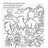 God Made Man Coloring Pages sketch template