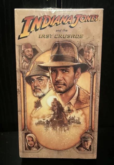 INDIANA JONES AND The Last Crusade VHS 1989 Lucasfilm Paramount Spielberg Sealed $8.99 - PicClick