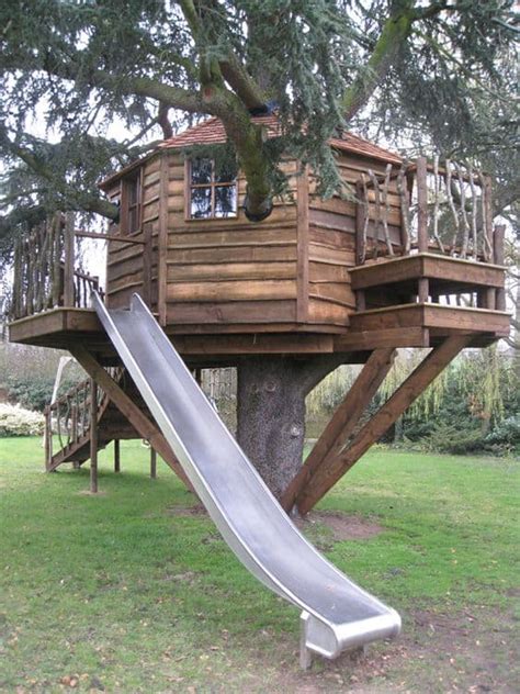 Amazing Backyard Tree House Getaways | Salter Spiral Stair