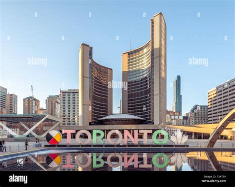 Toronto sign in Nathan Phillips Square Stock Photo - Alamy