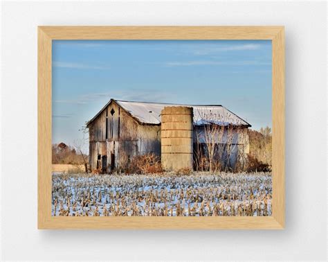 BARN IN Winter-fine Art Print Old Barn Barn Photography - Etsy