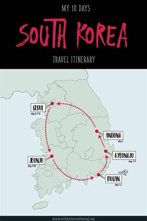 south korea itinerary 4 days South korea 7 days itinerary