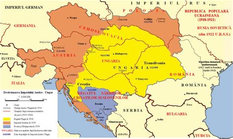 Austria Hungary Ww1 Map