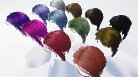 Stylised Hair Shader in Materials - UE Marketplace