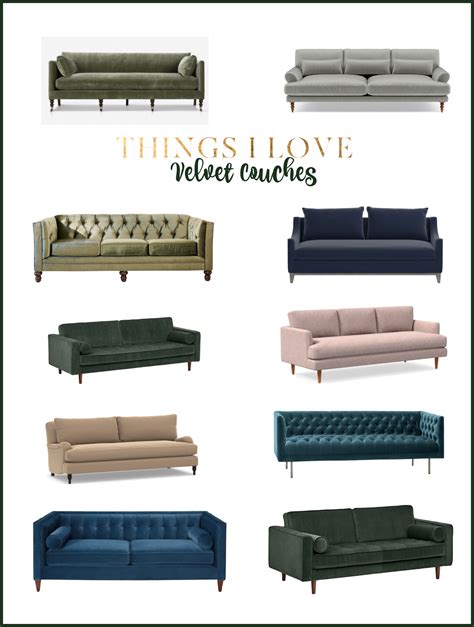 Crushing On: Velvet Couches