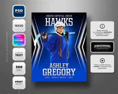 Photoshop Banner Template for All Sports Fully Editable - Etsy