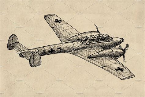 WW2 Fighter Planes German Clipart | Photoshop Graphics ~ Creative Market