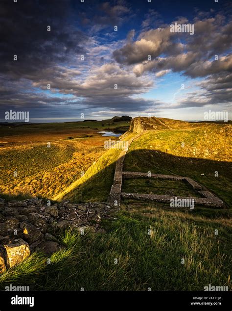 Milecastle 39 on Hadrian's Wall Stock Photo - Alamy