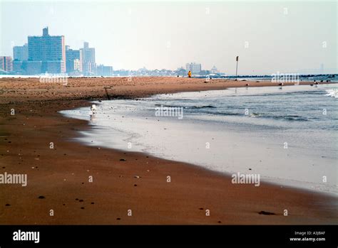 Coney Island Beach Stock Photo - Alamy