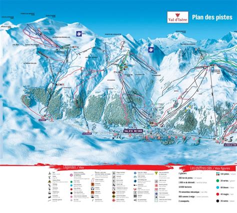 Val-d'Isère piste map - Ontheworldmap.com