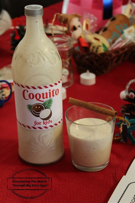 Discovering the World Through My Son's Eyes : Coquito for Kids Recipe and Free Printable (Puerto ...