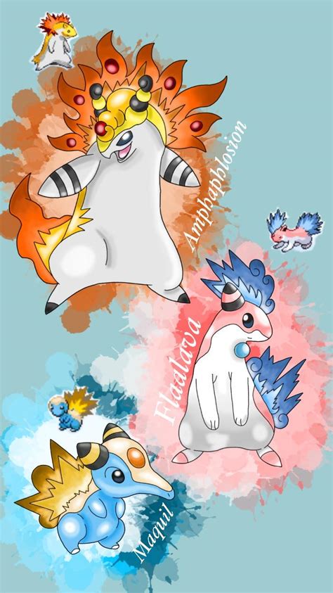 I started using the Pokemon Fusion generator again to create my fusions. It started with flaaffy ...