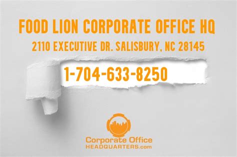 Reach Food Lion Corporate Corporate Office Headquarters