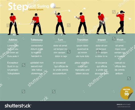 64 Step By Step Golf Swing Images, Stock Photos & Vectors | Shutterstock