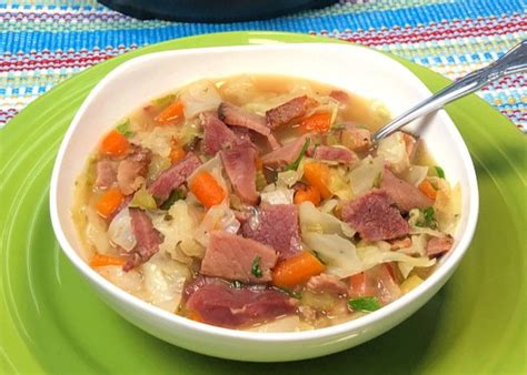 Instant Pot Ham and Cabbage Soup - ChefAlli.com