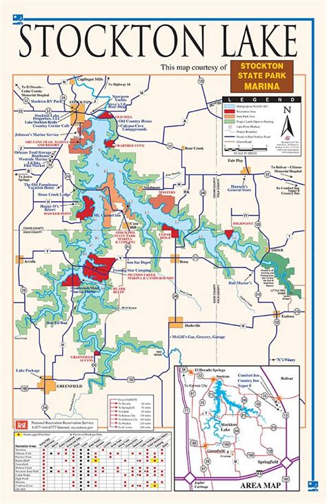 Lake Map | Stockton Lake - Missouri