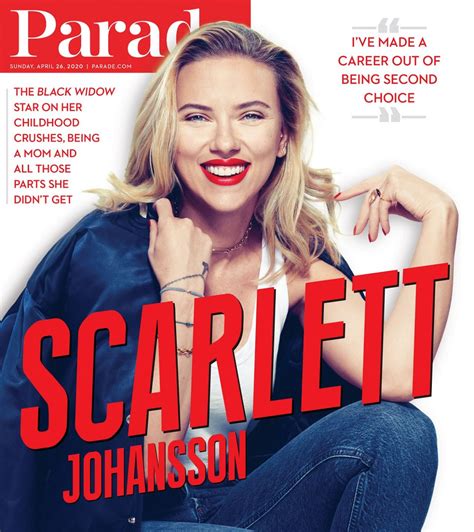 Scarlett Johansson - Parade Magazine 04/26/2020 Cover and Photos ...