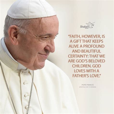 What is faith? | Pope francis quotes, Fathers love, Faith