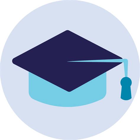 Blue education hat, illustration, vector on a white background. 13872574 Vector Art at Vecteezy