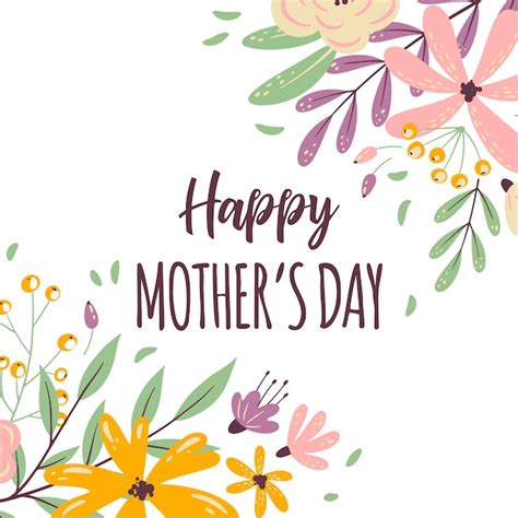 Happy mothers day frame | Premium Vector