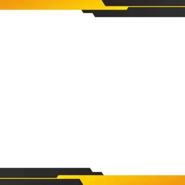 Header Footer Black Yellow Transparent Vector Design, Header Footer Design, Ppt, Footer Banners ...